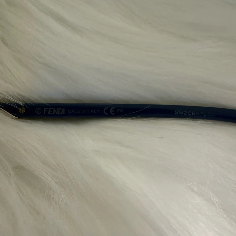 Fendi FF 0232 PJP Eyeglasses and Case | Blue Frame Made in Italy | Authenticated